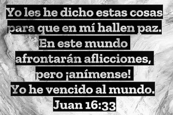 Juan 16:33 En el mundo tendrán aflicción (con explicación) - Biblia