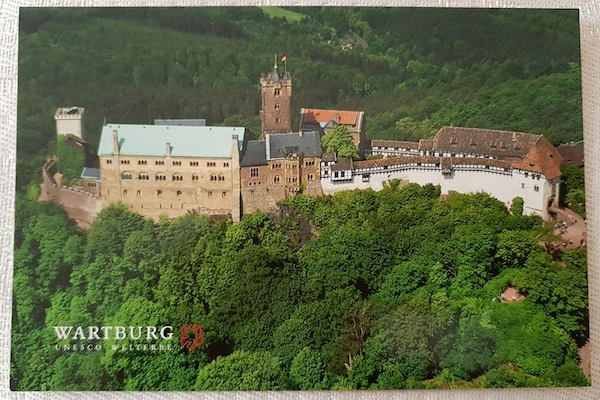 Una Vista Aerea del Castillo de Wartburg en Alemania